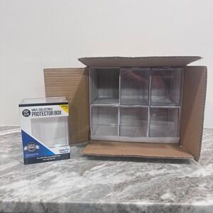 6 NIB Premium Entertainment Earth Vinyl Collectible Protector Boxes Hard Case